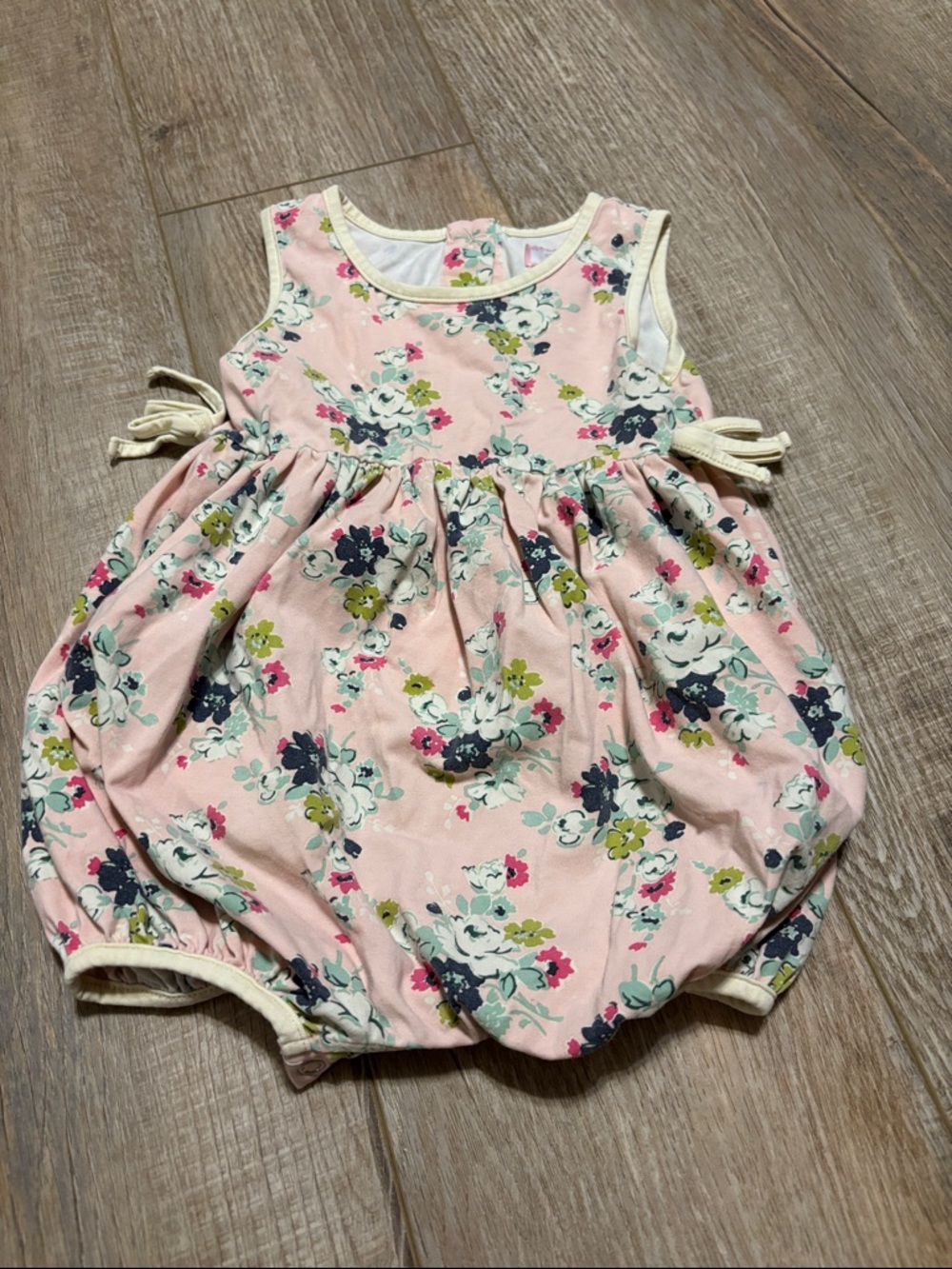 SweetHoney Pink Floral Baby One-Piece Bodysuit